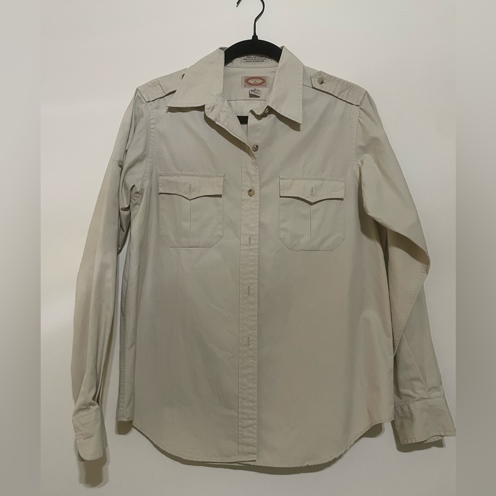 Banana republic 80’s vintage Beige Button-Up Shirt - Picture 1 of 5